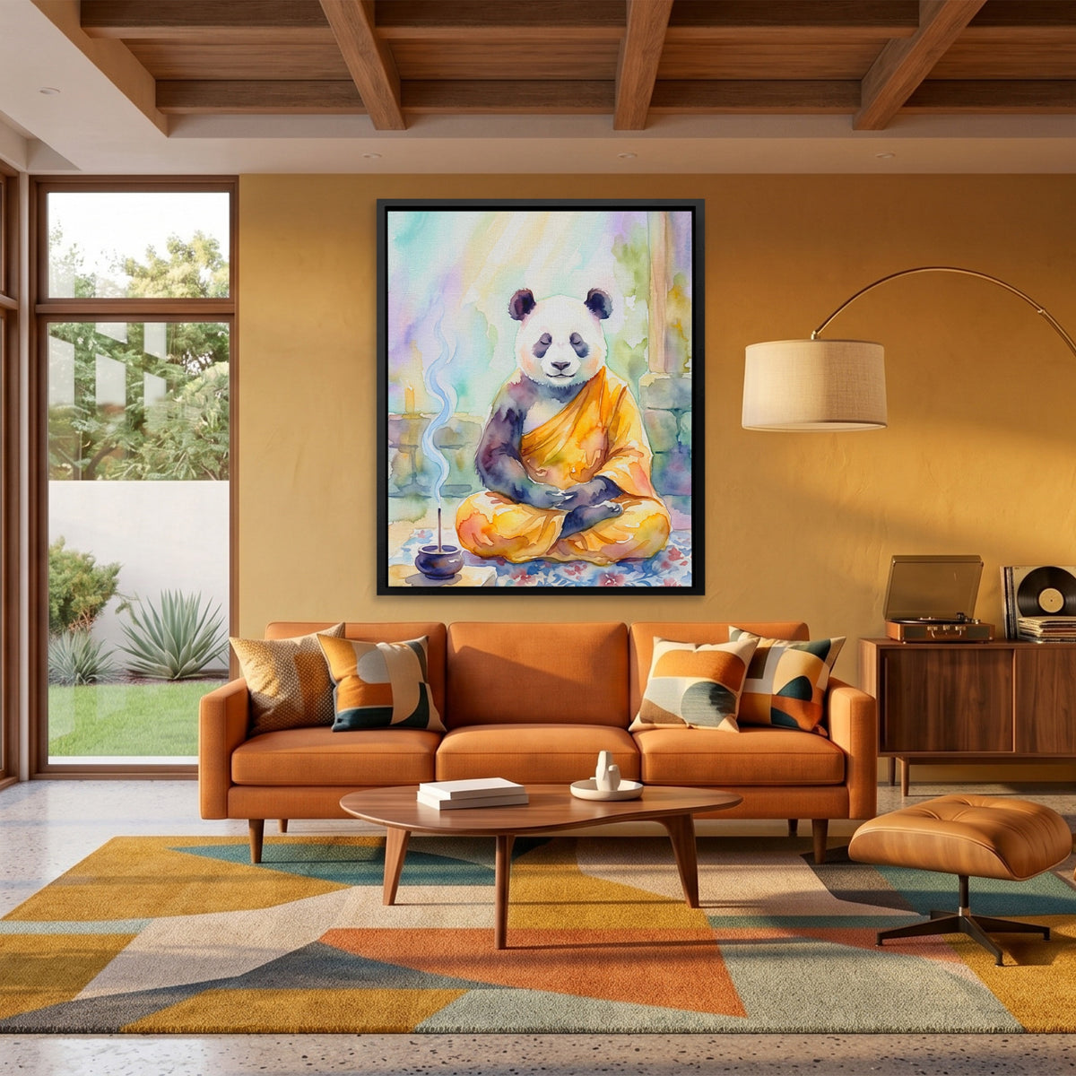 Panda Medidative Thought — Panda Medidative Thought Orange Room Port 269