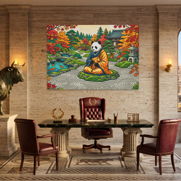 Panda Meditation Garden in a room