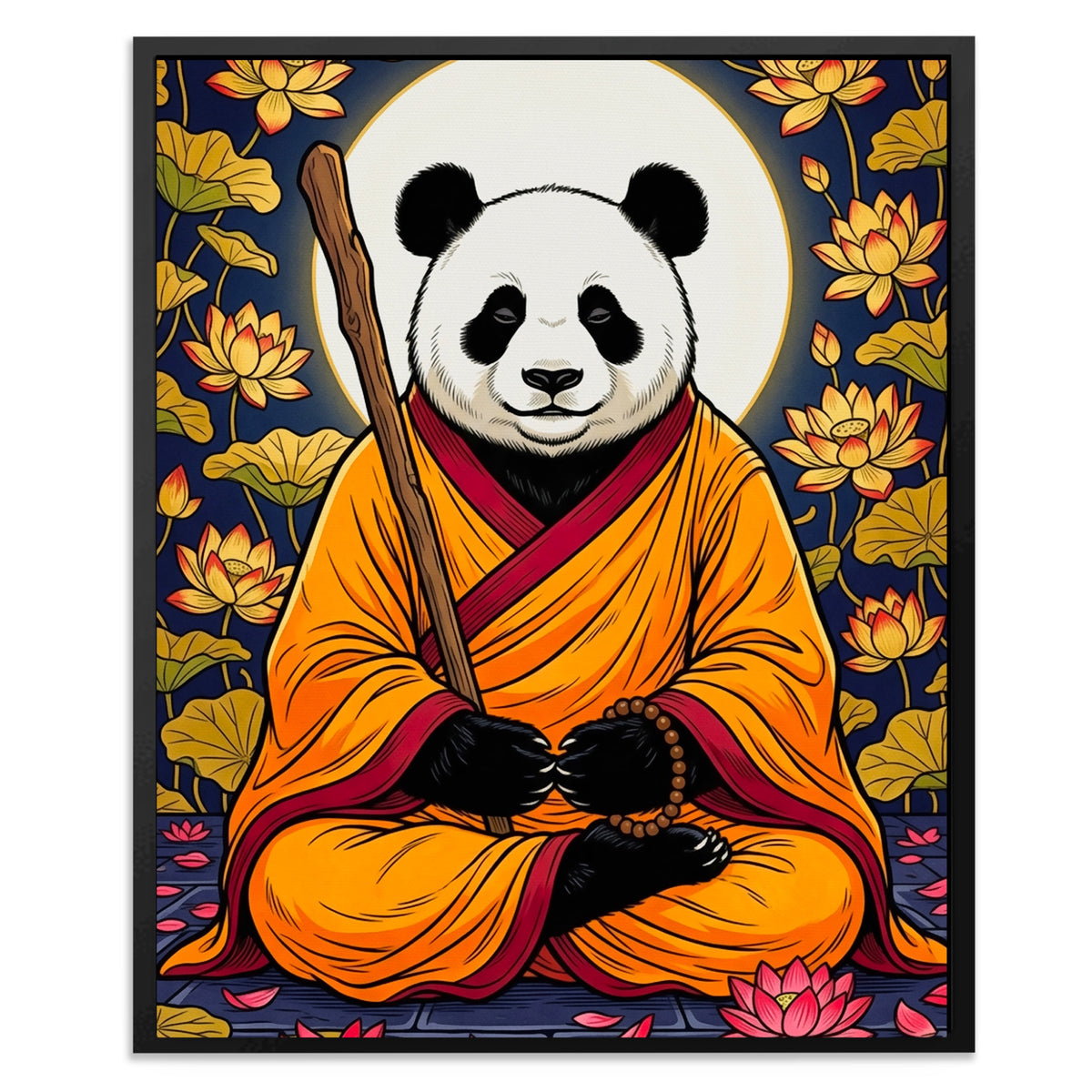 Panda Monk Meditation — Panda Monk Meditation Front Facing Portrait2 25