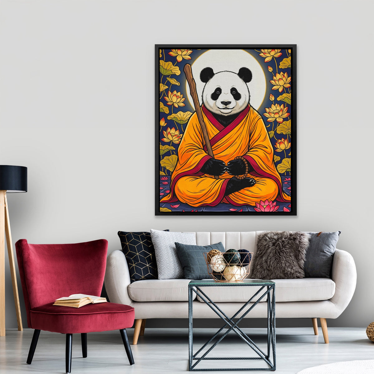 Panda Monk Meditation — Panda Monk Meditation New   Port Living Room Lux 88