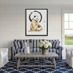 Panda Morning Prayer — Panda Morning Prayer Striped Couch Port 307