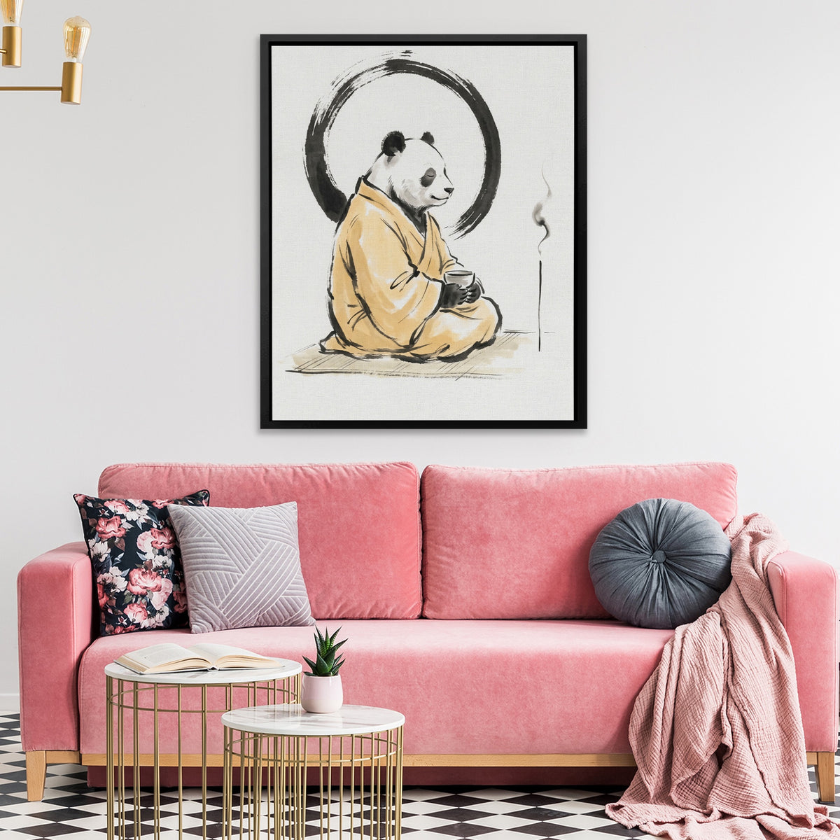 Panda Morning Prayer — Panda Morning Prayer Pink Coach 187