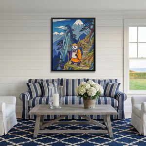 Panda Mountain Pilgrimage — Panda Mountain Pilgrimage Striped Couch Port 308