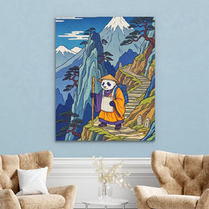 Panda Mountain Pilgrimage — Panda Mountain Pilgrimage Two Chairs Robins Egg Walls 332