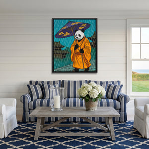 Panda Rainy Monk — Panda Rainy Monk Striped Couch Port 309