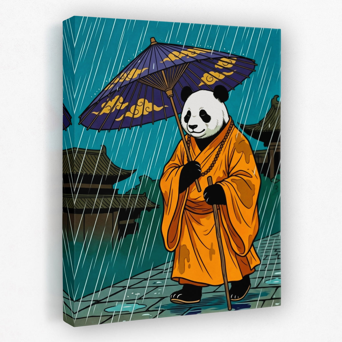 Panda Rainy Monk — Panda Rainy Monk Portrait   Side View   Mirror 237