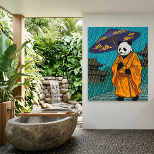 Panda Rainy Monk — Panda Rainy Monk Outdoor Bathroom Port 141
