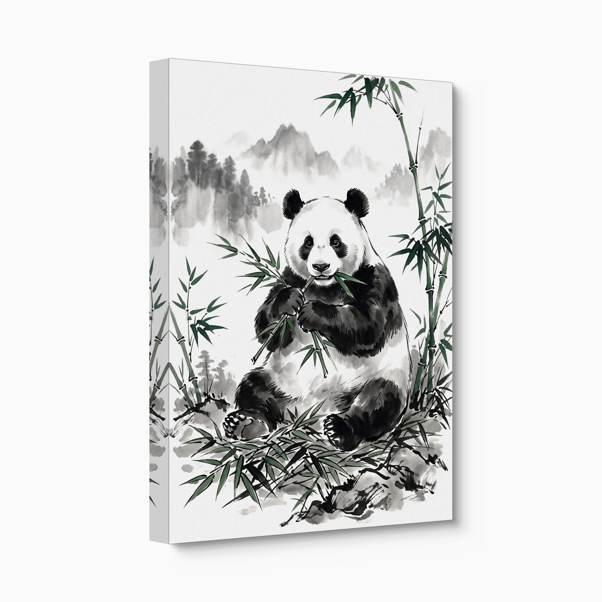 Panda's Feast — panda's feast angled flush print