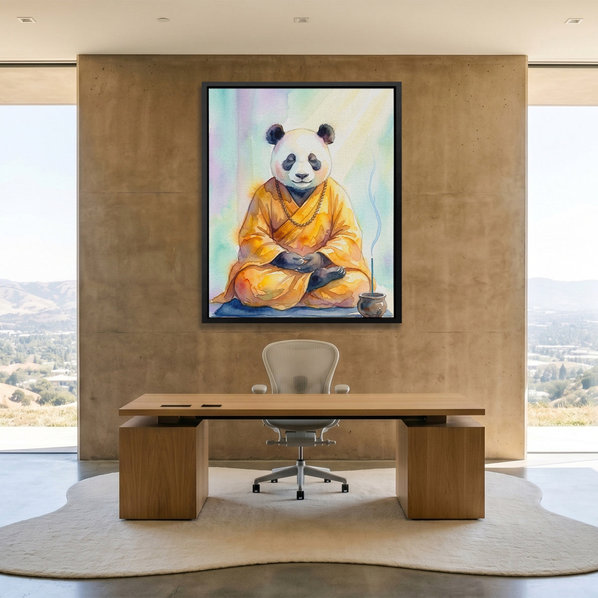Panda Zen Meditation — Panda Zen Meditation Minimalist Lux Office Port 95