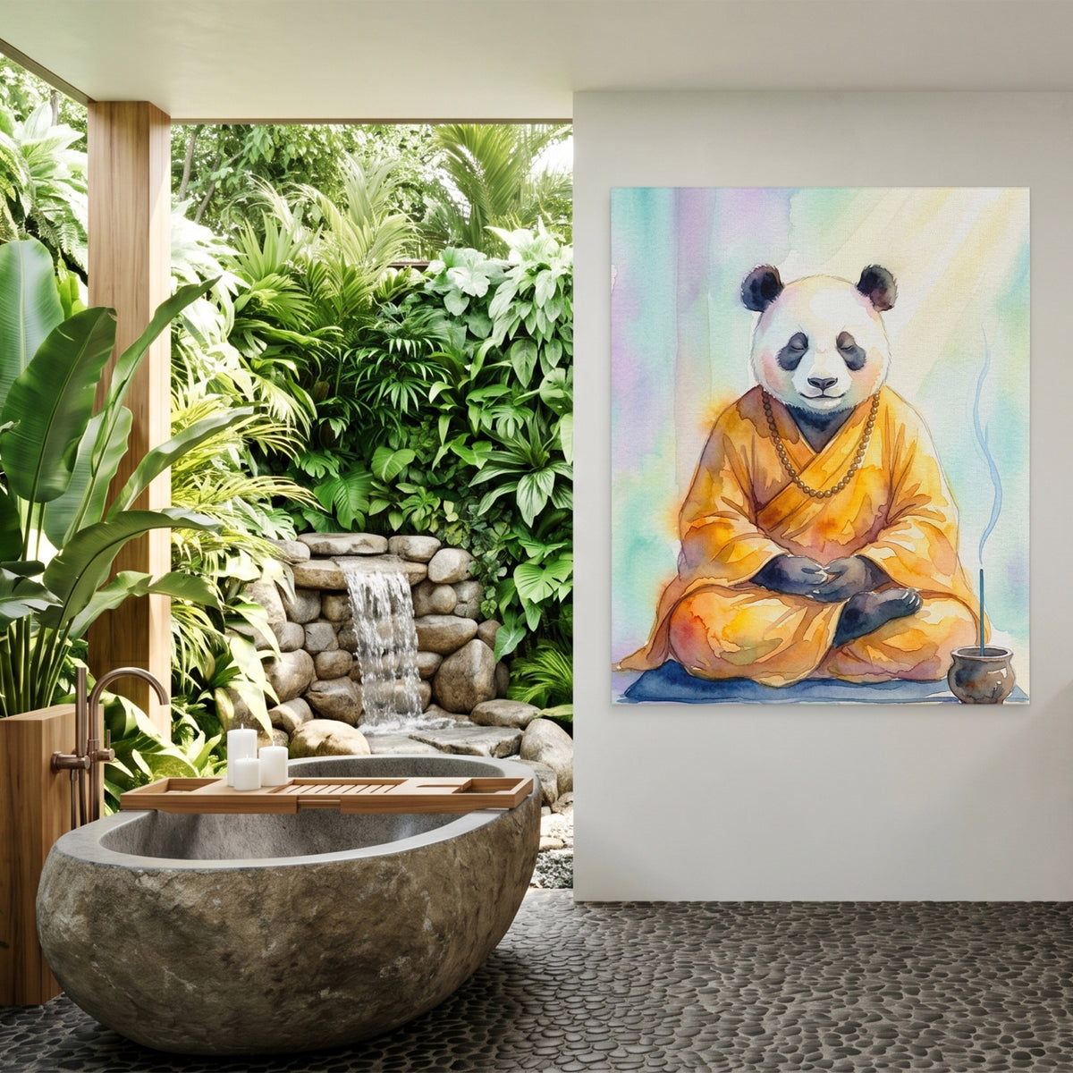 Panda Zen Meditation — Panda Zen Meditation Outdoor Bathroom Port 143