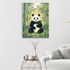 Panda's Forest Green Retreat - Luxury Wall Art