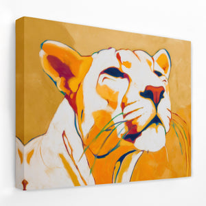 Panther Gold Abstract — Panther Gold Abstract Landscape   Side View   Mirror Wrap 159
