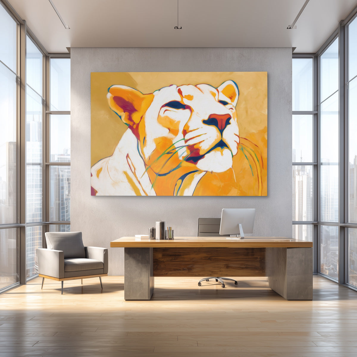 Panther Gold Abstract — Panther Gold Abstract Baller Office 26