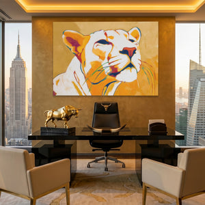 Panther Gold Abstract — Panther Gold Abstract Pent Bull Land 216