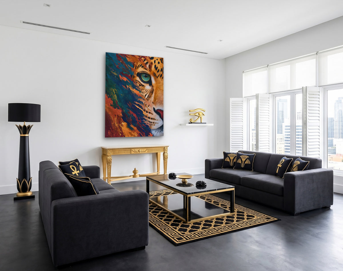 Panther Golden Burst — Panther Golden Burst Egypt Themed Room Port Angle 47