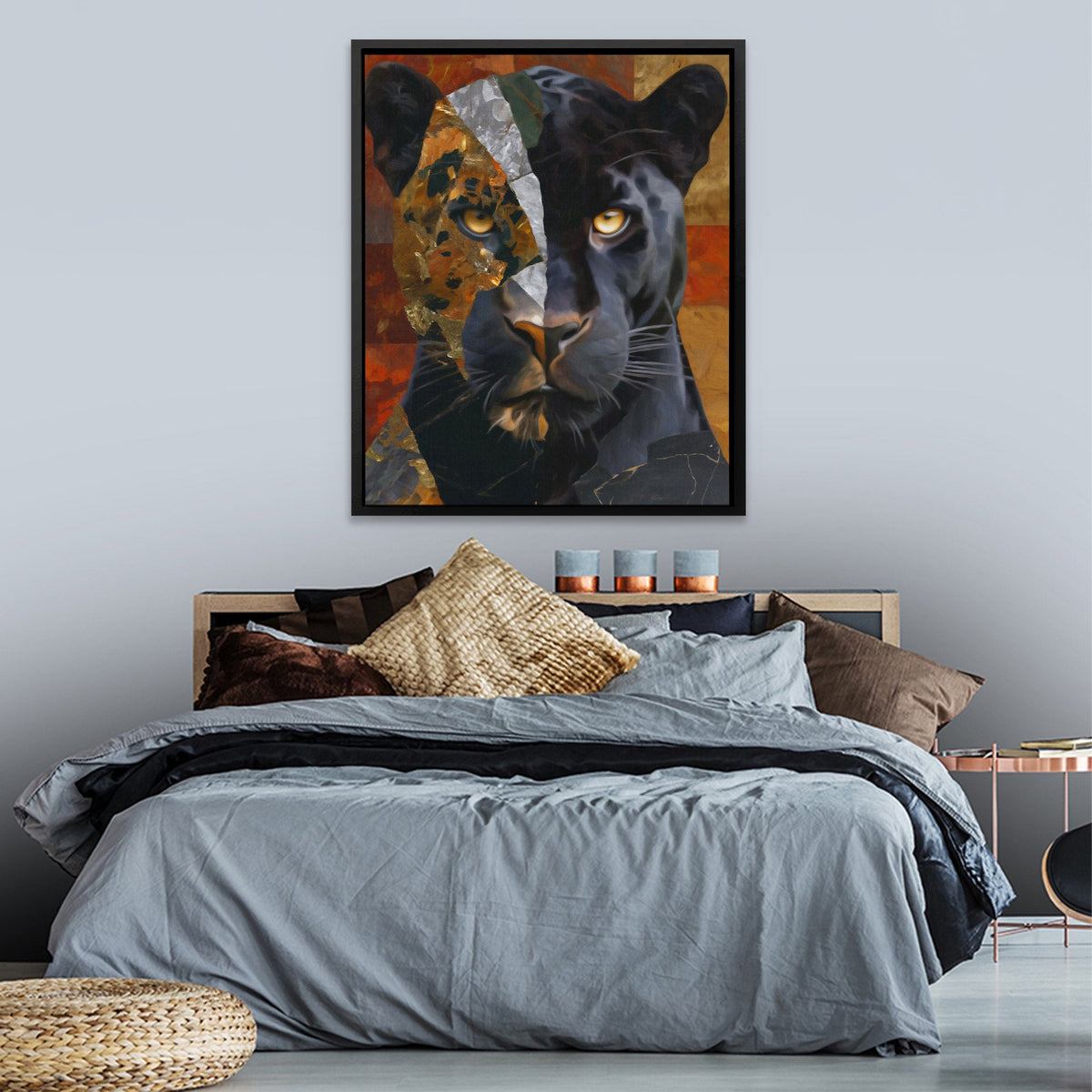 Panther Shadow Split - Luxury Wall Art
