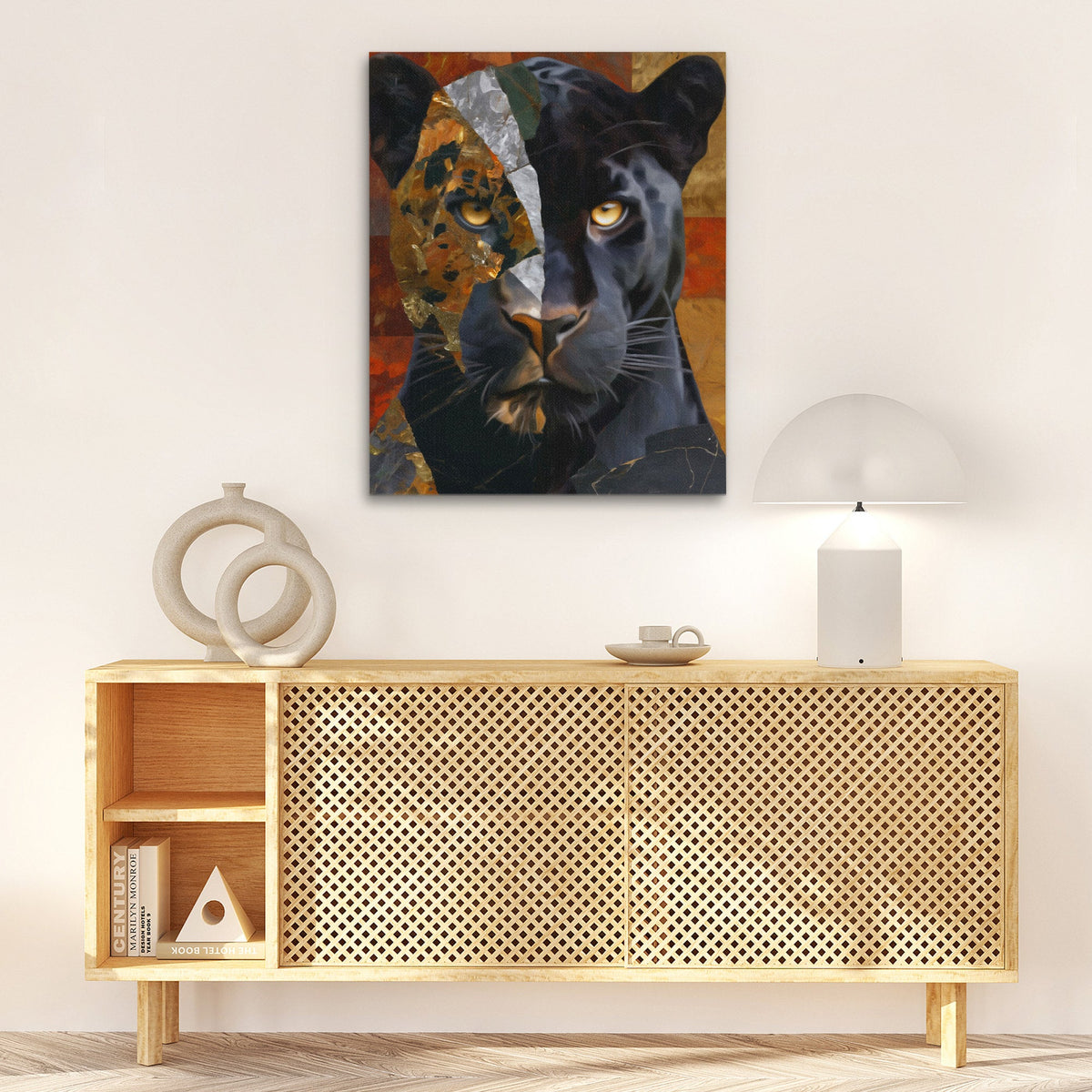 Panther Shadow Split - Luxury Wall Art