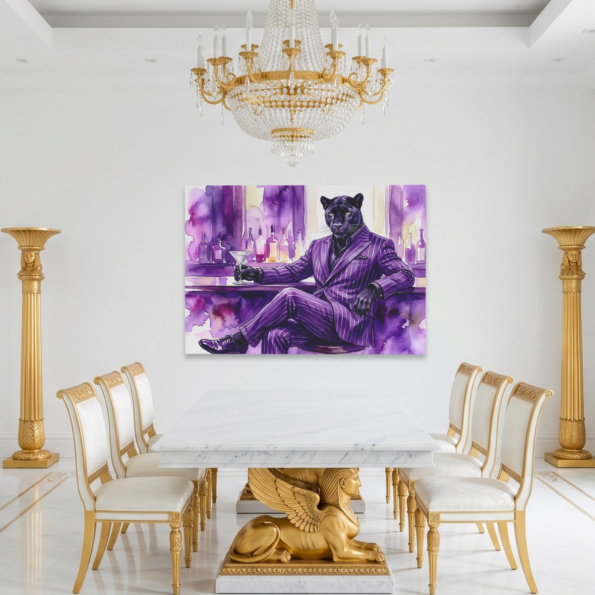 Panther Velvet Cocktail — Panther Velvet Cocktail Roman White Room Land 219
