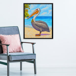 Paradise Pelican - Luxury Wall Art