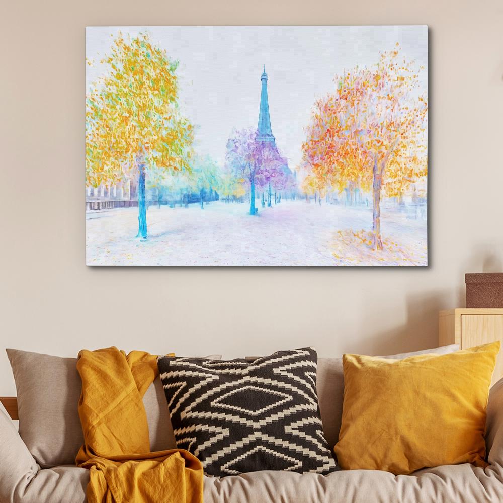 Parisian Autumn Glow - Luxury Wall Art