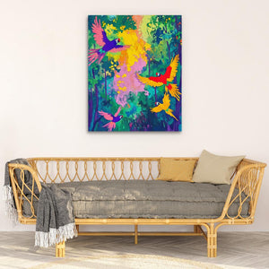 Parrot Jungle Symphony - Luxury Wall Art
