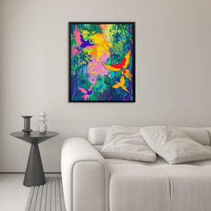 Parrot Jungle Symphony - Luxury Wall Art