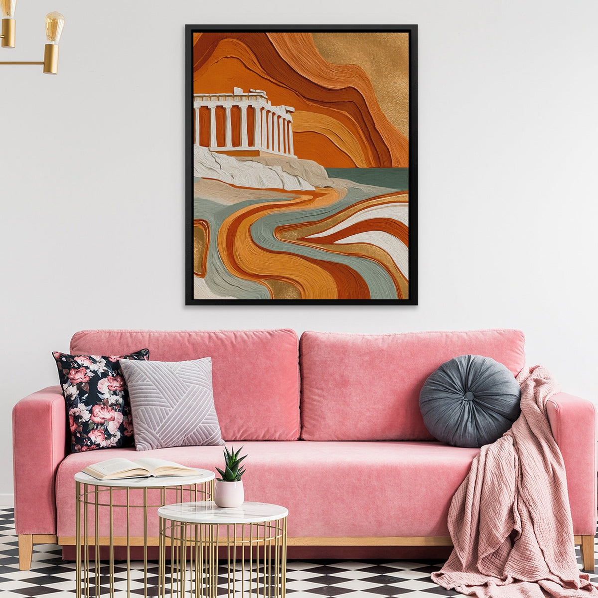 Parthenon Clay Layers - Luxury Wall Art