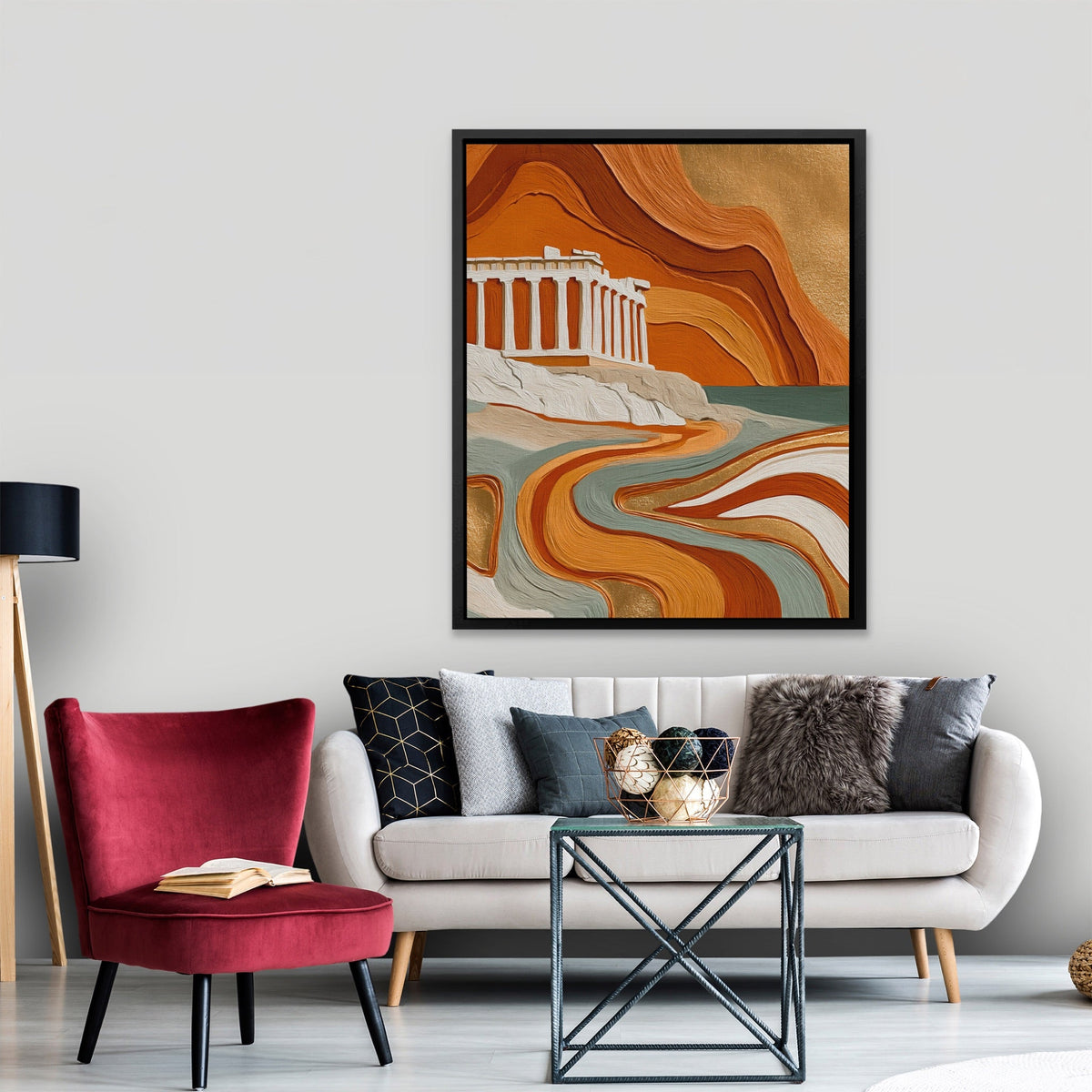 Parthenon Clay Layers - Luxury Wall Art