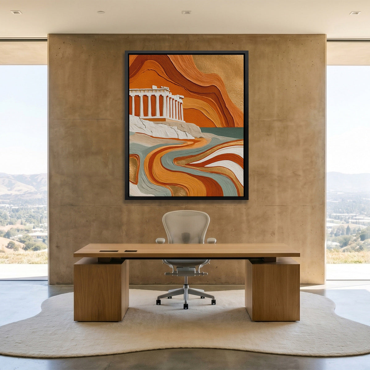 Parthenon Clay Layers - Luxury Wall Art