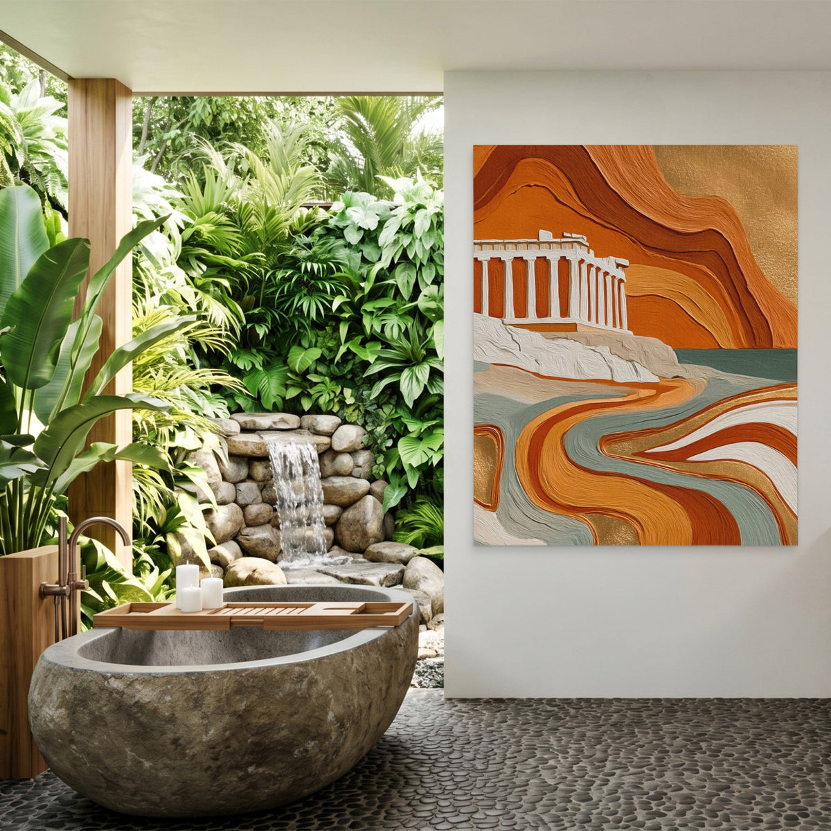 Parthenon Clay Layers - Luxury Wall Art