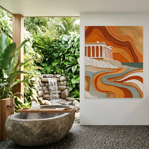 Parthenon Clay Layers - Luxury Wall Art