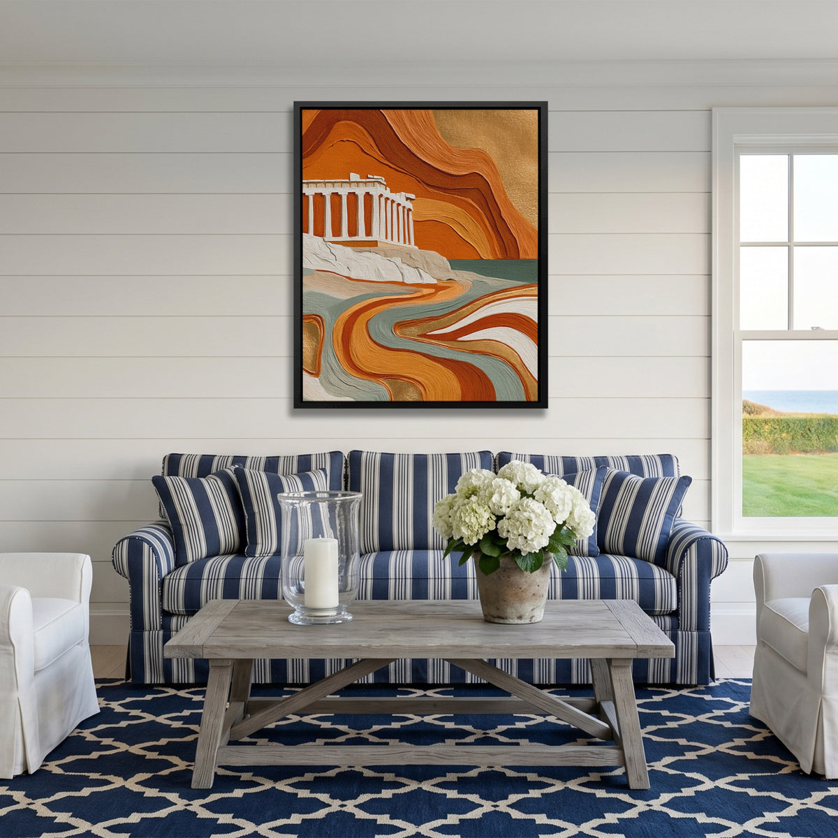 Parthenon Clay Layers — Parthenon Clay Layers Striped Couch Port 312