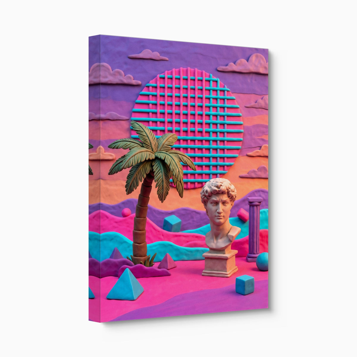 Pastel Clay Oasis - Luxury Wall Art