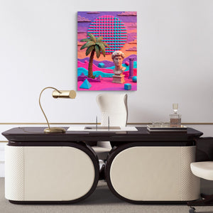 Pastel Clay Oasis - Luxury Wall Art