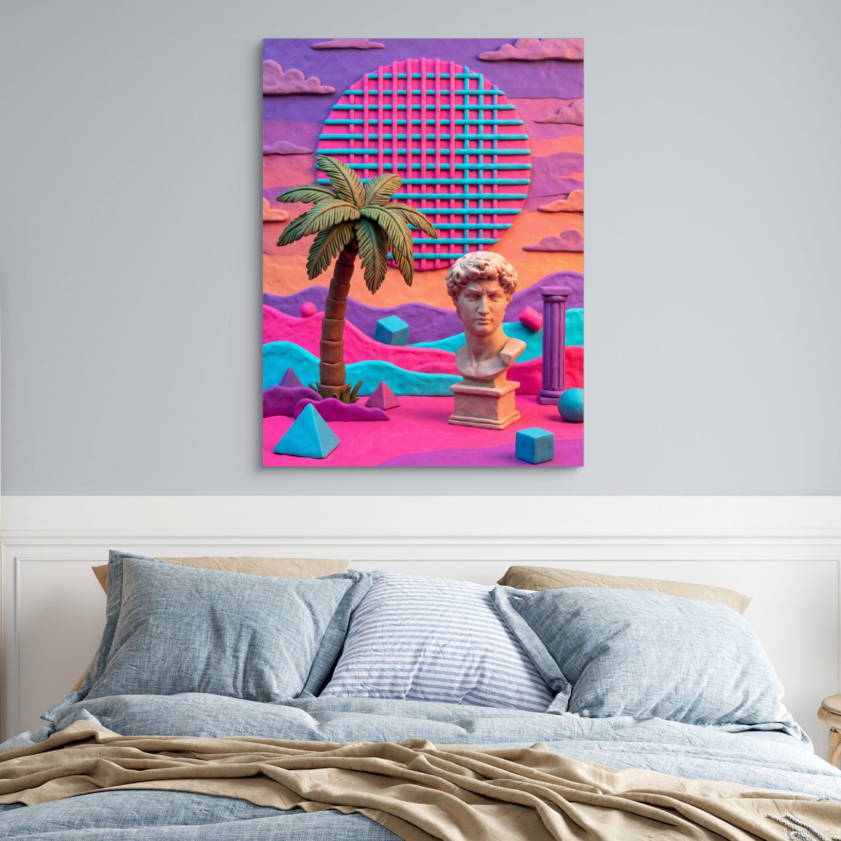 Pastel Clay Oasis - Luxury Wall Art