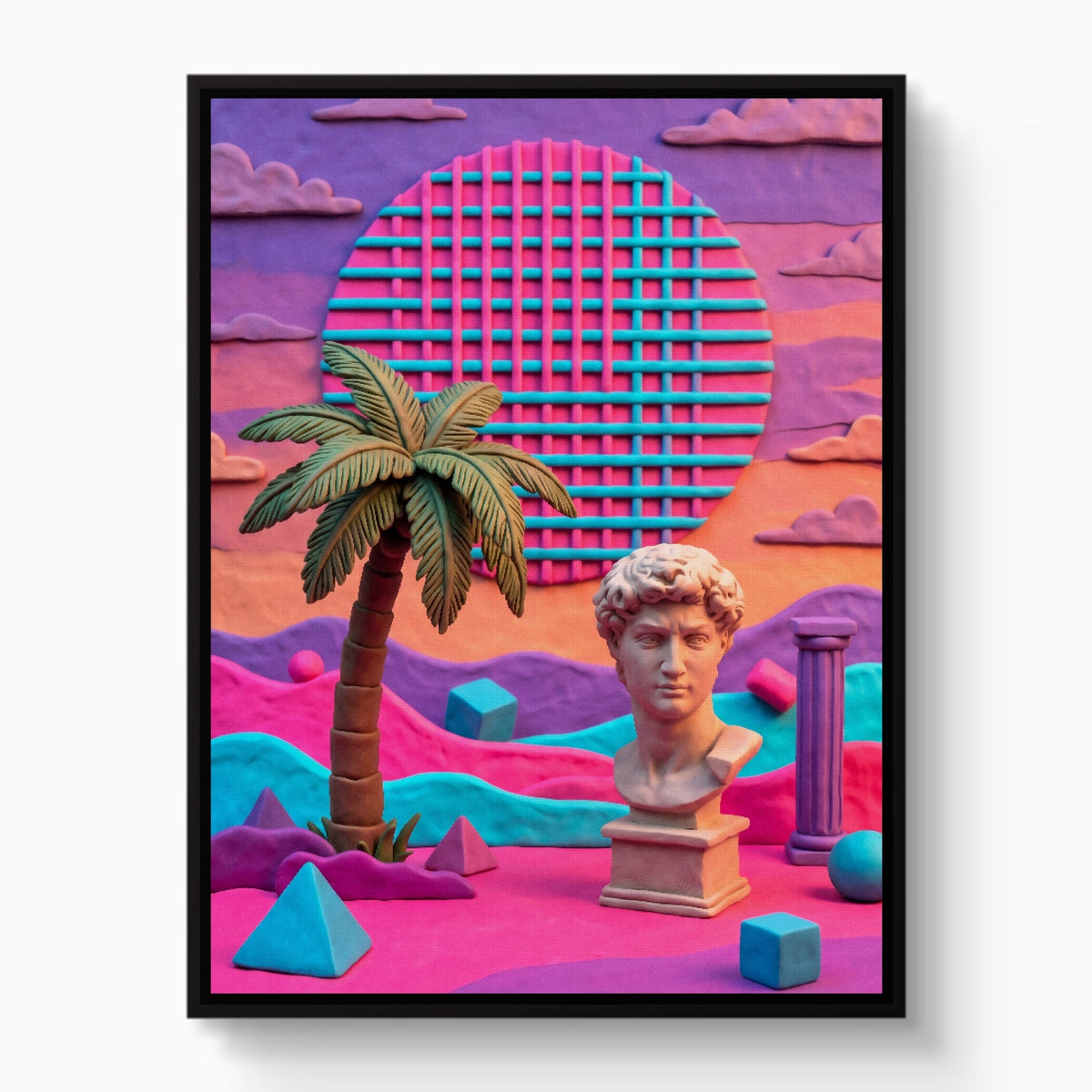 Pastel Clay Oasis - Luxury Wall Art