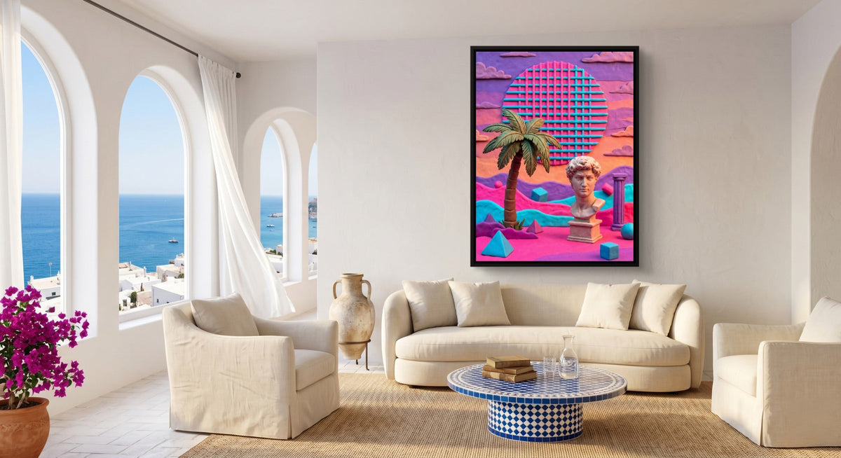 Pastel Clay Oasis - Luxury Wall Art