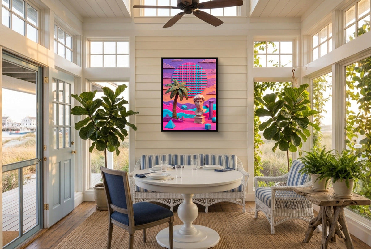 Pastel Clay Oasis - Luxury Wall Art