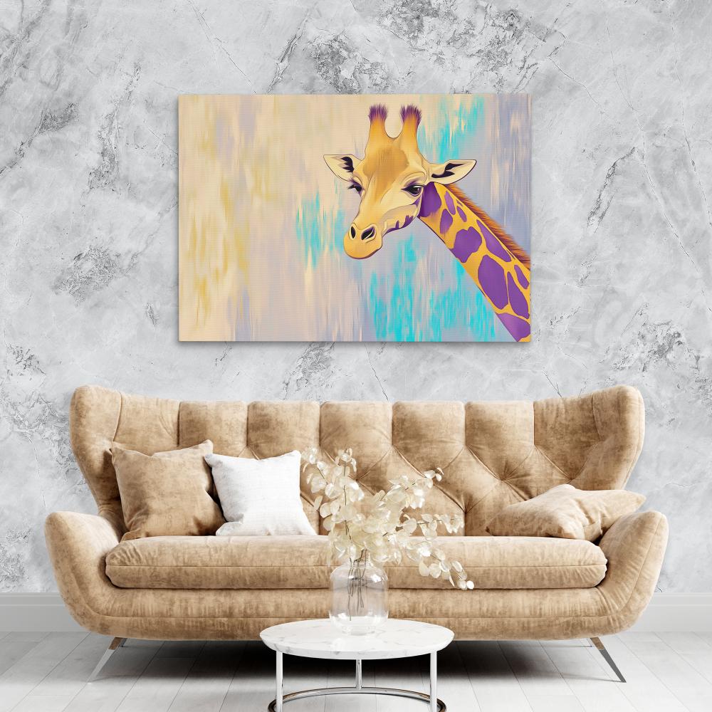 Pastel Giraffe - Luxury Wall Art
