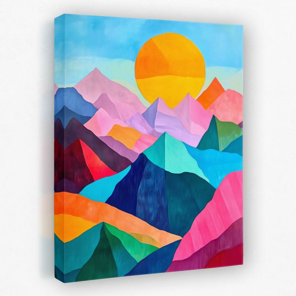 Pastel Peak Paradise - Luxury Wall Art