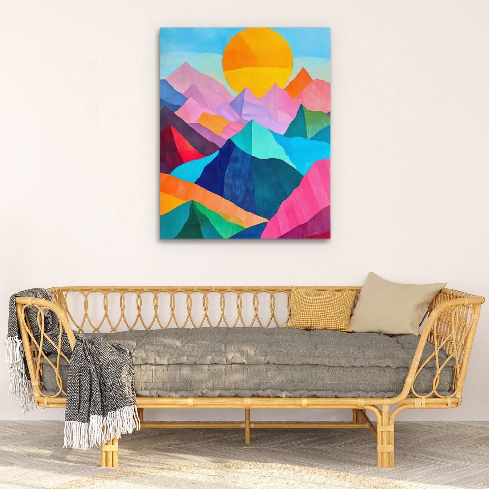 Pastel Peak Paradise - Luxury Wall Art