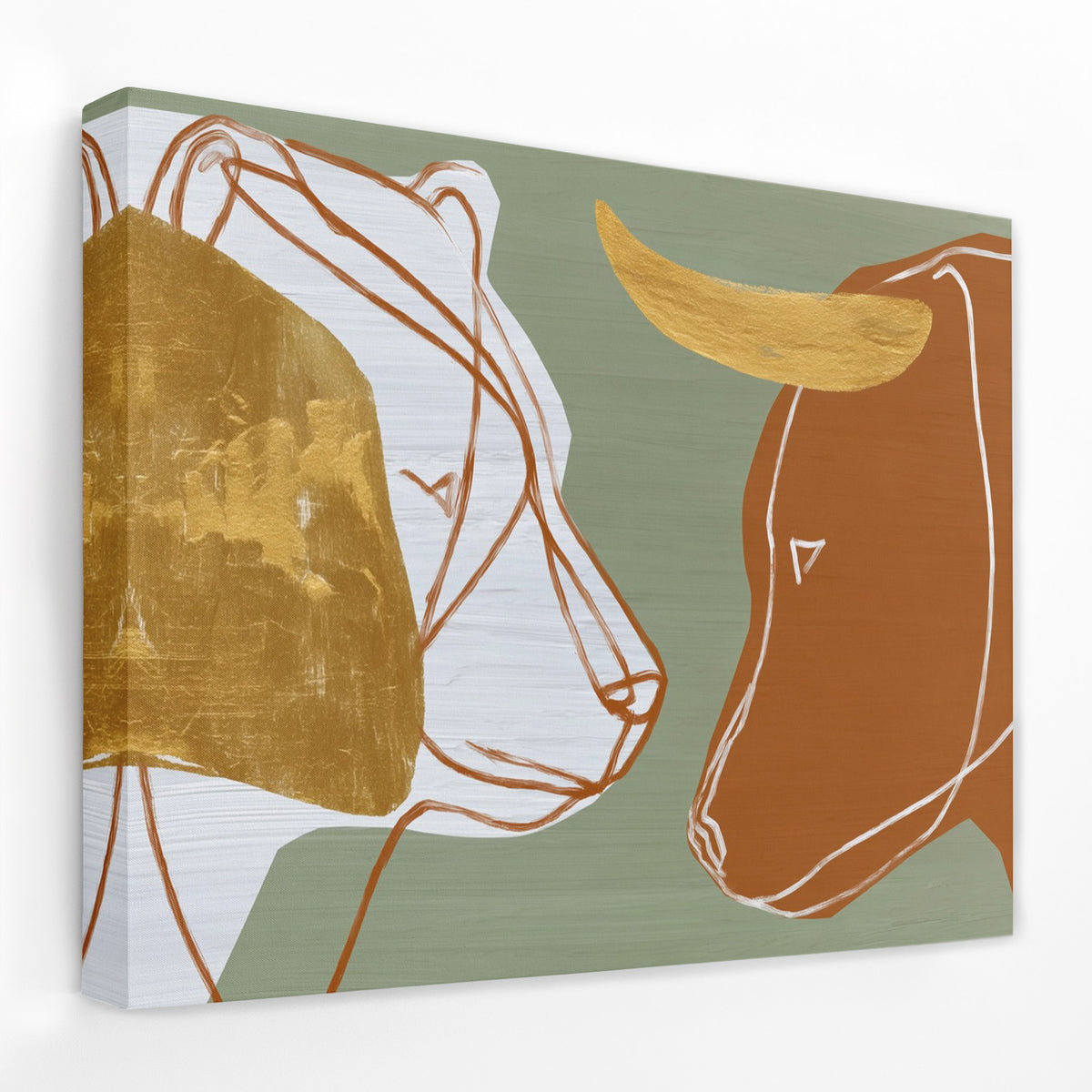 Pastoral Golden Duo - Luxury Wall Art