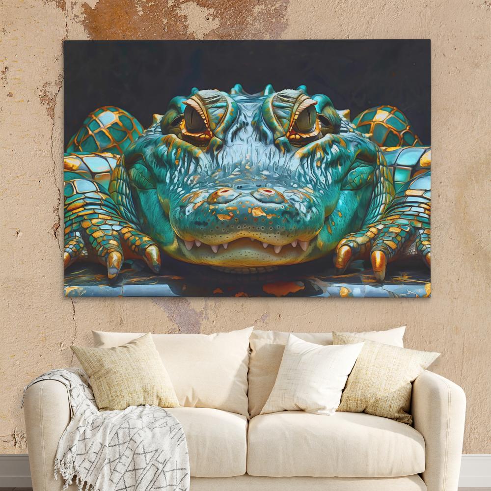 Patient Alligator - Luxury Wall Art