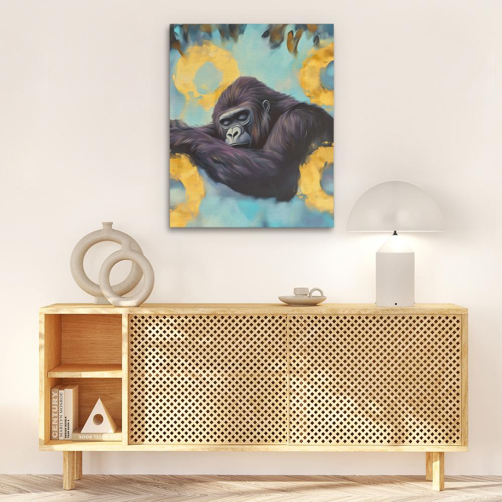 Peaceful Primate Nap - Luxury Wall Art