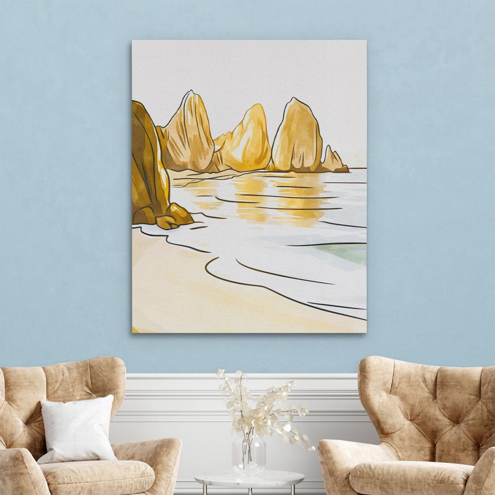 Peaceful Shoreline View - Luxury Wall Art