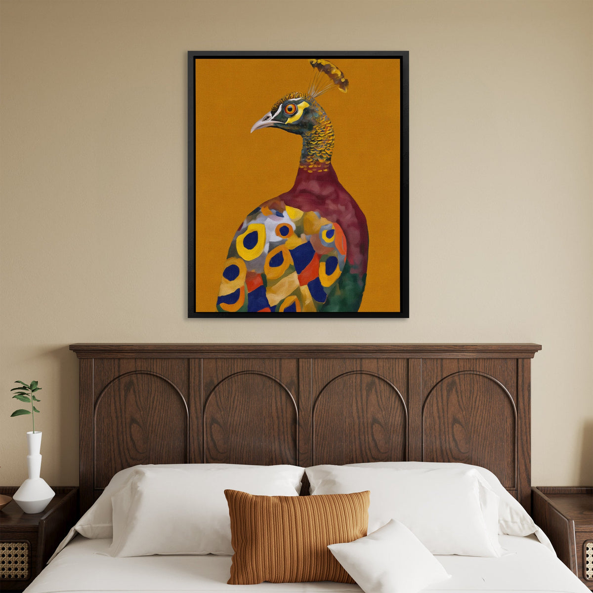 Peacock Autumn Splendor - Luxury Wall Art