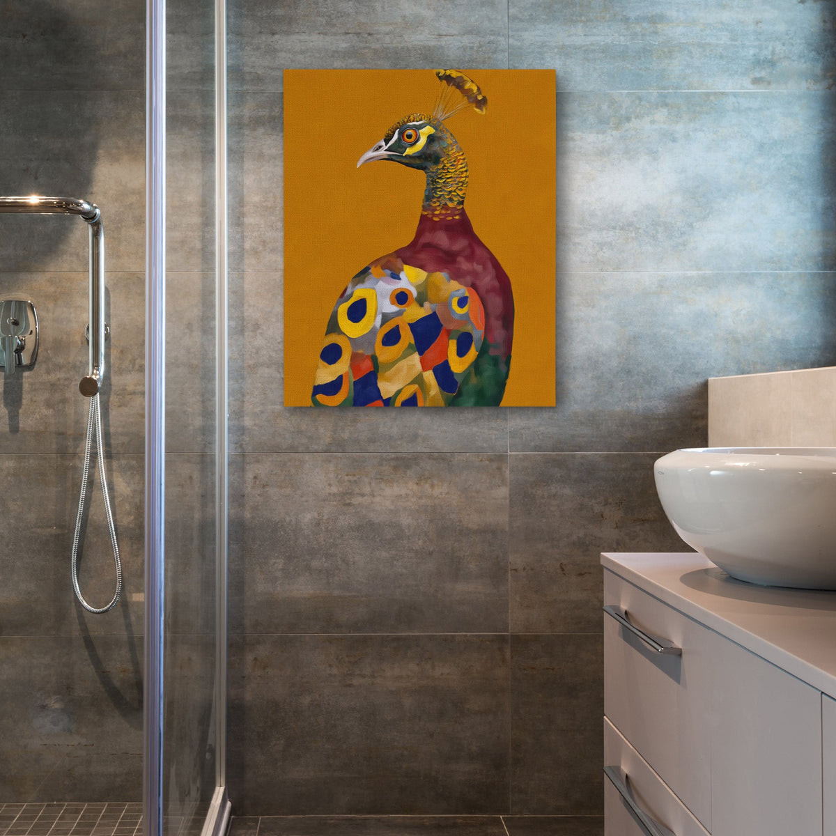 Peacock Autumn Splendor - Luxury Wall Art