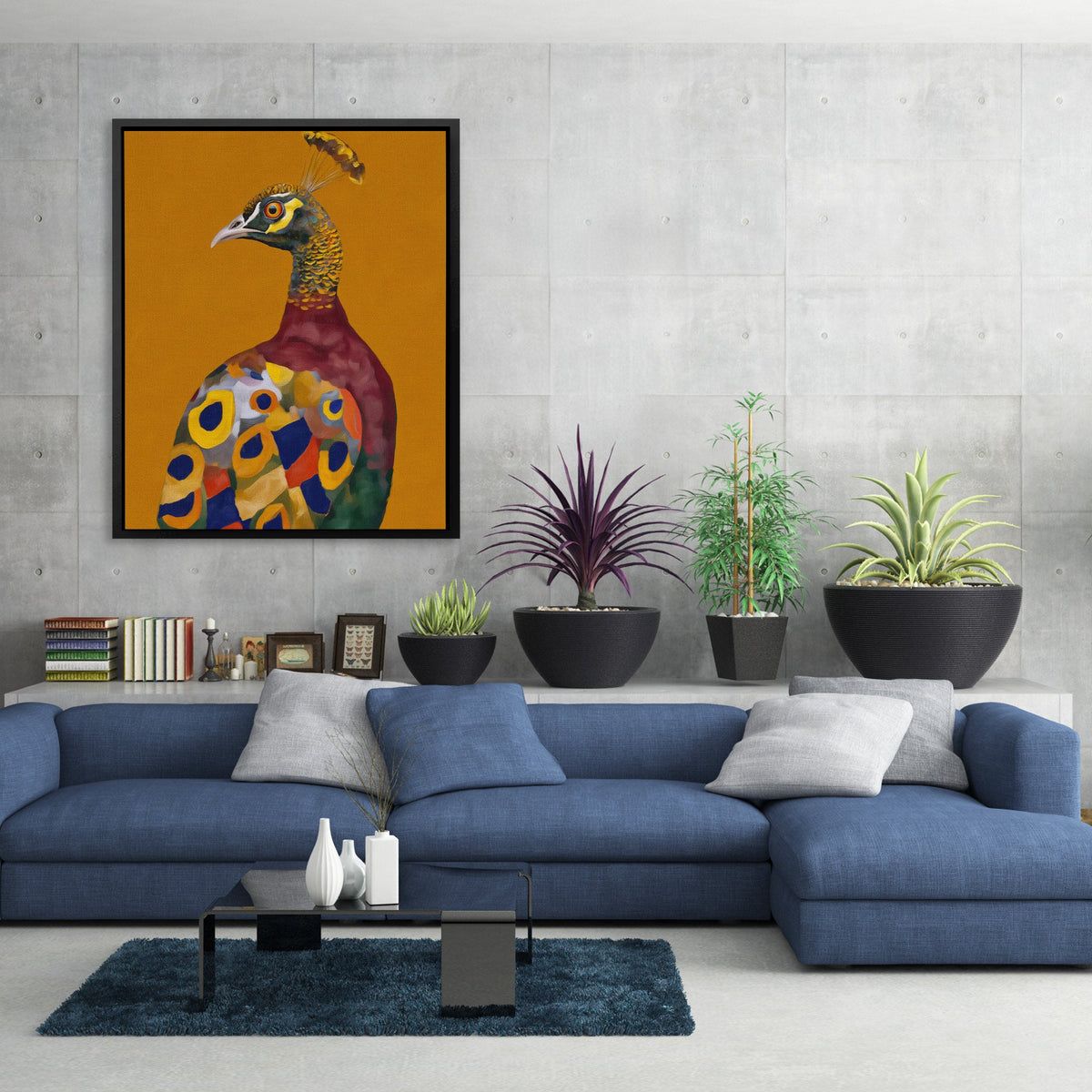 Peacock Autumn Splendor - Luxury Wall Art