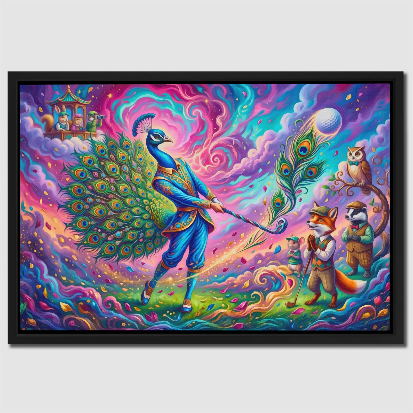 Peacock Celestial Golf — Peacock Celestial Golf Close Up Landscape 87