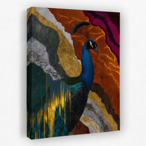 Peacock Color Scatter - Luxury Wall Art